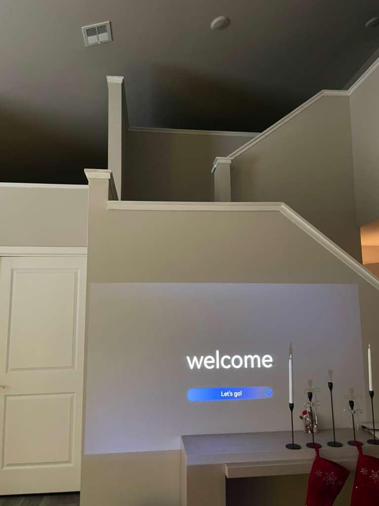 Wanbo X5 Pro Google TV Smart Projector with Wi-Fi & Bluetooth, 4K Supported, 1100 ANSI Outdoor & Home Movie Projector, Auto Focus & Keystone, HDMI 2.0, Voice Control, HDR10 (2025 Upgrade) customer photo 1