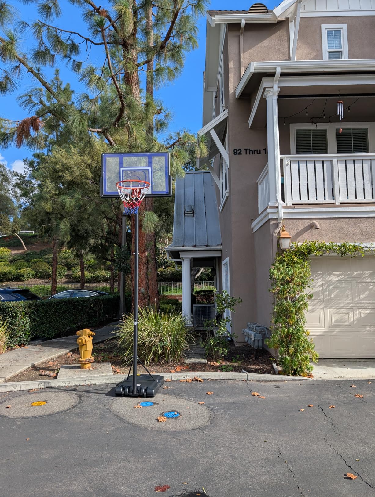 TONBUX Adjustable Basketball Hoop Outdoor 10FT, Basketball Portable Hoops & Goals, 44 Inch Backboard, for Kids, Youth, and Adults in The Backyard, Driveway customer photo 1