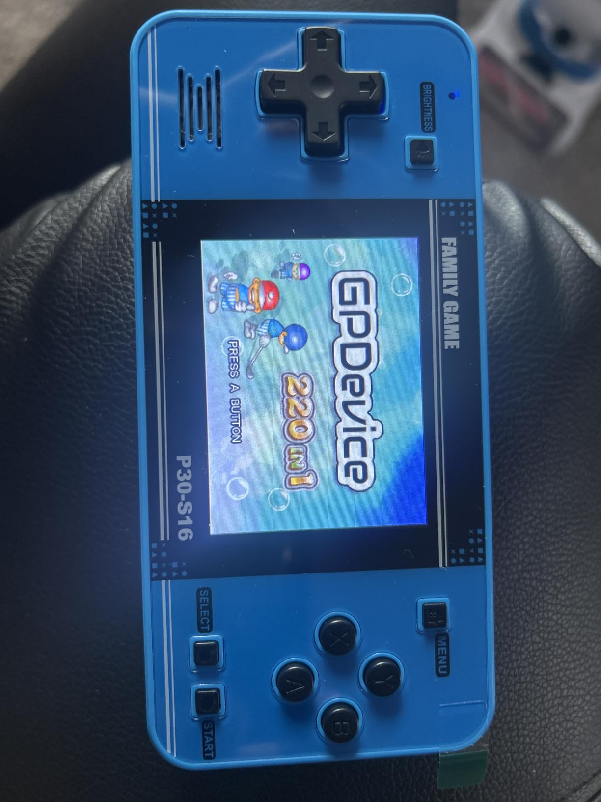 Handheld Game for Kids - Preloaded 220 Retro Video Games, Portable Gaming Player with Rechargeable Battery 3.0 inch LCD Screen, Mini Arcade Electronic Toy Gifts for Boys Girls (Blue) Customer Review Handheld Game for Kids - Preloaded 220 Retro Video Games, Portable Gaming Player with Rechargeable Battery 3.0 inch LCD Screen, Mini Arcade Electronic Toy Gifts for Boys Girls (Blue) - Customer Photo 2