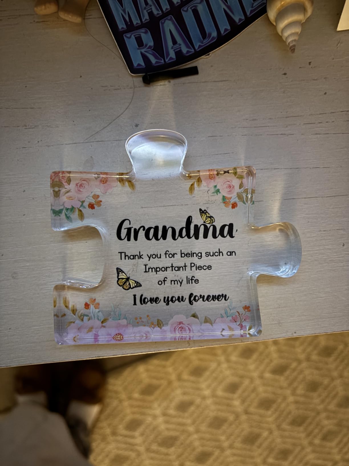 Romantic Gifts for Girlfriend - to My Girl Sentimental Gift for Women - Engraved Acrylic Block Puzzle - Valentine's Day Gifts for Her - Anniversary, Fiance Birthday Idea for Her Customer Review Romantic Gifts for Girlfriend - to My Girl Sentimental Gift for Women - Engraved Acrylic Block Puzzle - Valentine's Day Gifts for Her - Anniversary, Fiance Birthday Idea for Her - Customer Photo 2