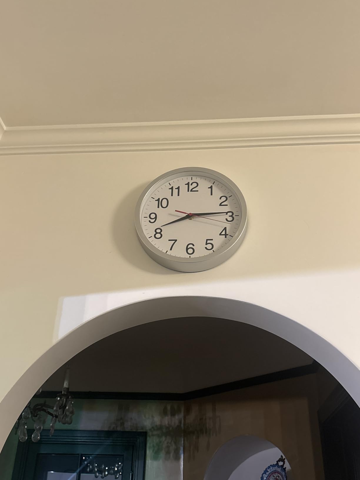 Atomic Wall Clock, Modern 10 Inch Battery Operated Wall Clocks, Analog Clock for Living Room, Office, Home, Bedroom, Kitchen, Bathroom(Black) customer photo 1