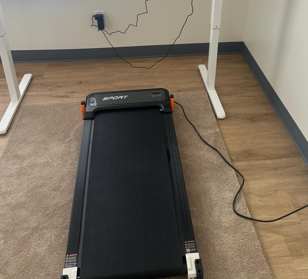 FUNRAY Versatile Walking Pad Treadmill with Incline - Dual-Sided Under Desk Treadmill with Foot Massage,2 in 1 Walking Machine for Home/Office with 330LBS Weight Capacity customer photo 1