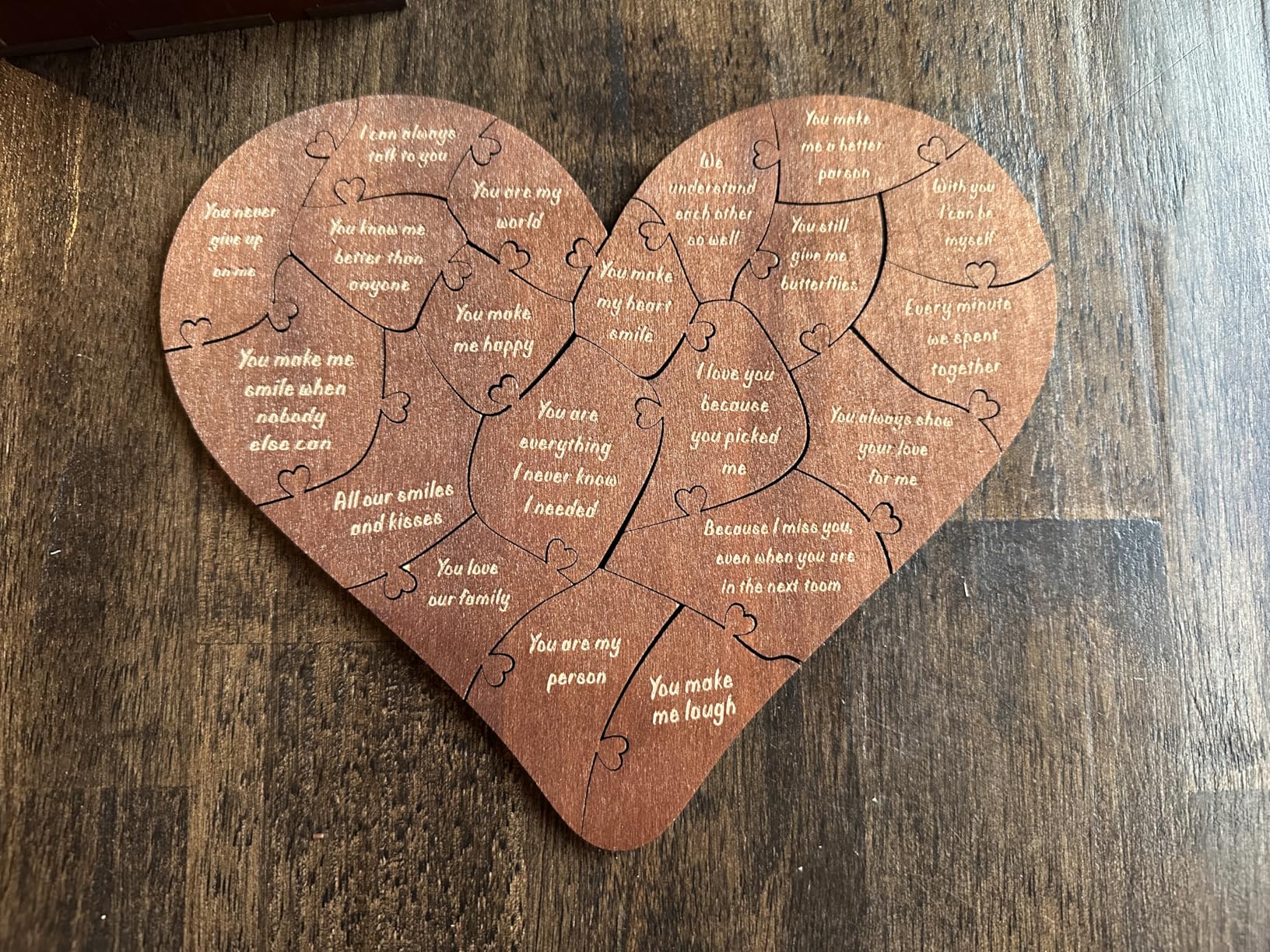 Valentine Gifts for Him or Her,20 Reasons Why I Love You Heart Wooden Puzzle Box,Valentine's,Anniversary Wedding Gifts for Boyfriend,Girlfriend,Husband,Wife Customer Review Valentine Gifts for Him or Her,20 Reasons Why I Love You Heart Wooden Puzzle Box,Valentine's,Anniversary Wedding Gifts for Boyfriend,Girlfriend,Husband,Wife - Customer Photo 2