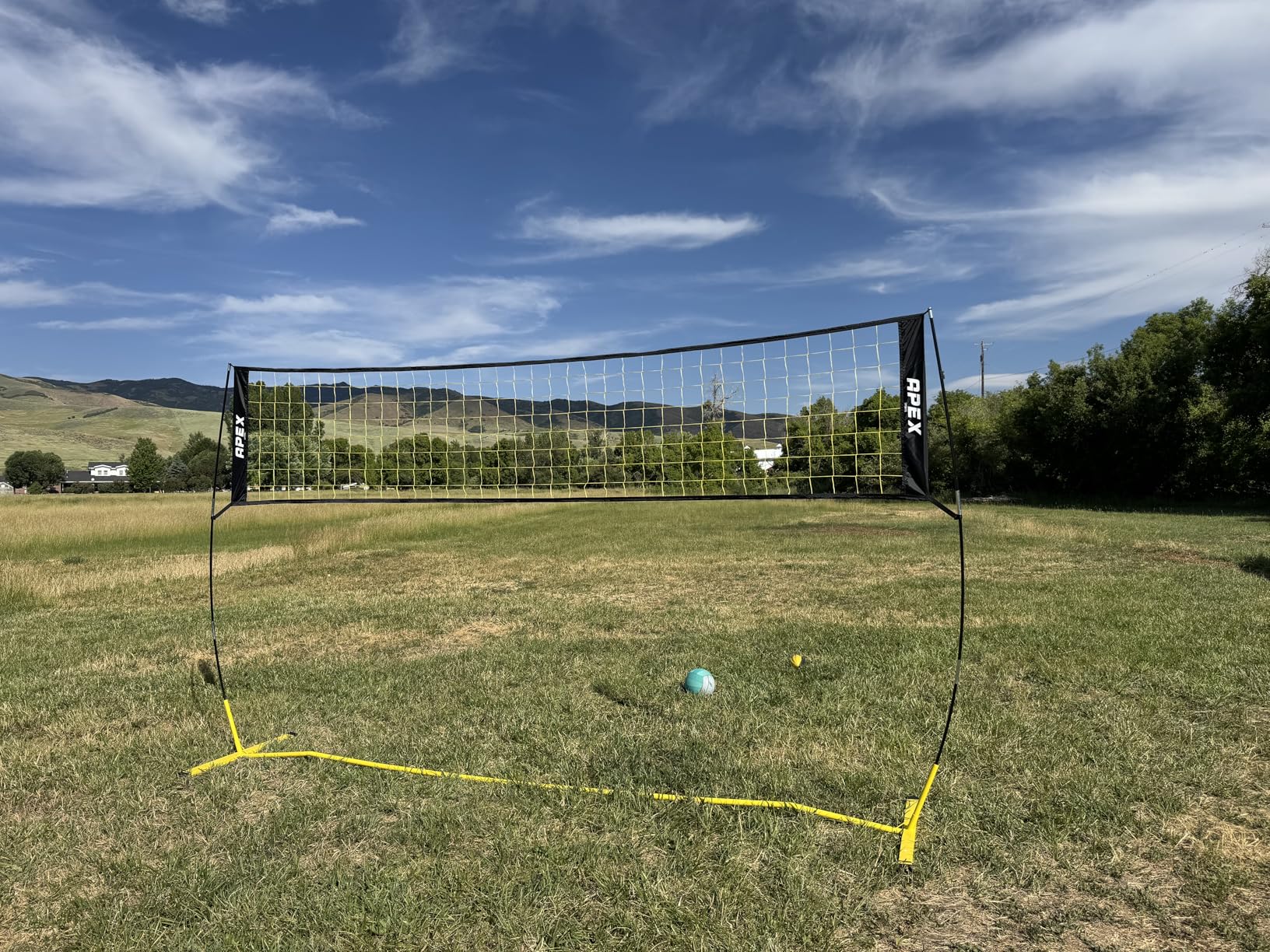 Volleyball Net Training - 12' Wide, Portable Adjustable Height 7.4' to 8' - Includes Ground Stakes, Carry Bag - Indoor & Outdoor Use, Designed by Pro Athletes for Peak Performance customer photo 1