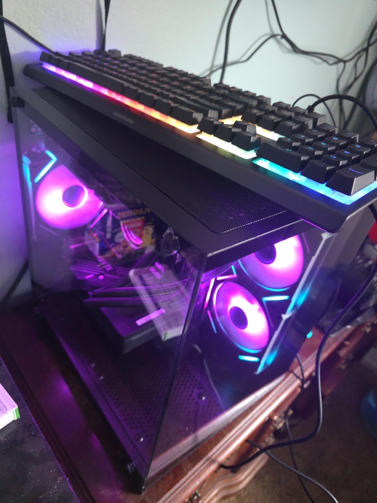 Gaming PC Desktop Computer AMD Ryzen 5 5600GT, 16GB DDR4 3200MHz, 1TB M.2 NVMe PCIe, 550W 80PLUS PSU, WiFi, Game Design Office Console, Towers Prebuilt PC (Black) customer photo 2