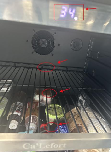 Ca'Lefort 24 Inch Wine and Beverage Refrigerator - 60 Can and 20 Bottle Wine Fridge Dual Zone 36-72F, 3 LED Beverage Cooler Built in or Freestanding, Perfect for Home/Kitchen(4.10 cu.ft) customer photo 1