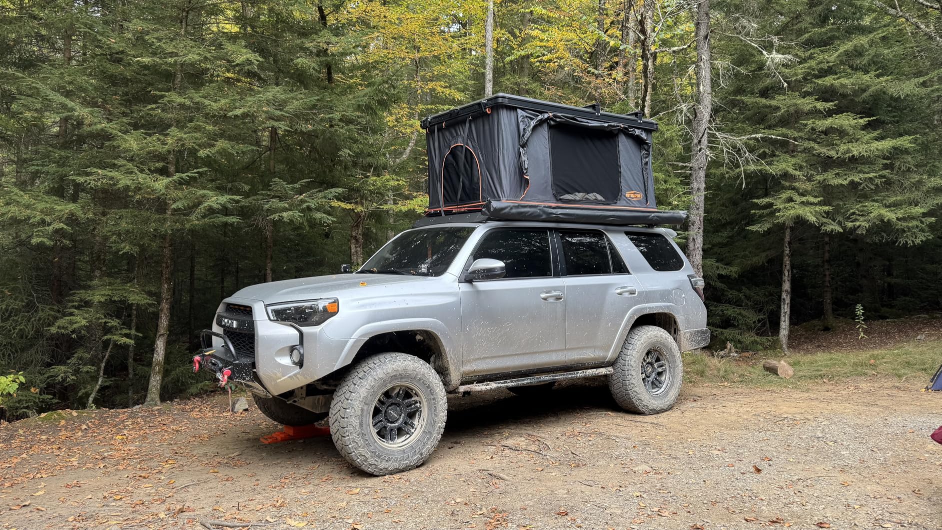 Rooftop Tent Hard Shell, Aluminum Pop Up 2-3 Person Roof Top Hardshell for Camping Truck Van Suitable for Jeep SUV Car. (Roof Tent) customer photo 2
