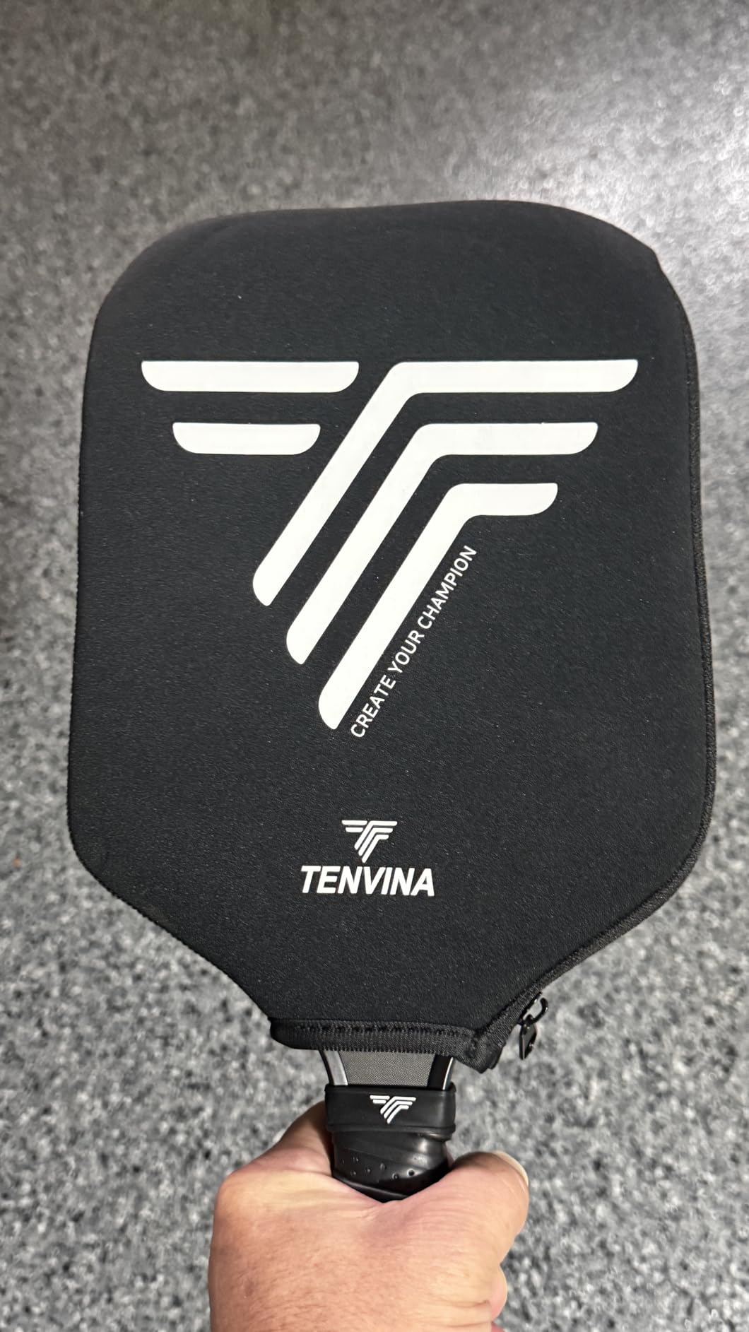 TENVINA Pickleball Paddles, Multi-Layer T700SC Textured Carbon Fiber Pickleball Paddle, Pickle Ball Paddle with Strong Spin & Power Surface, 4-Types of Shapes and Thicknesses, USAPA Approved customer photo 2
