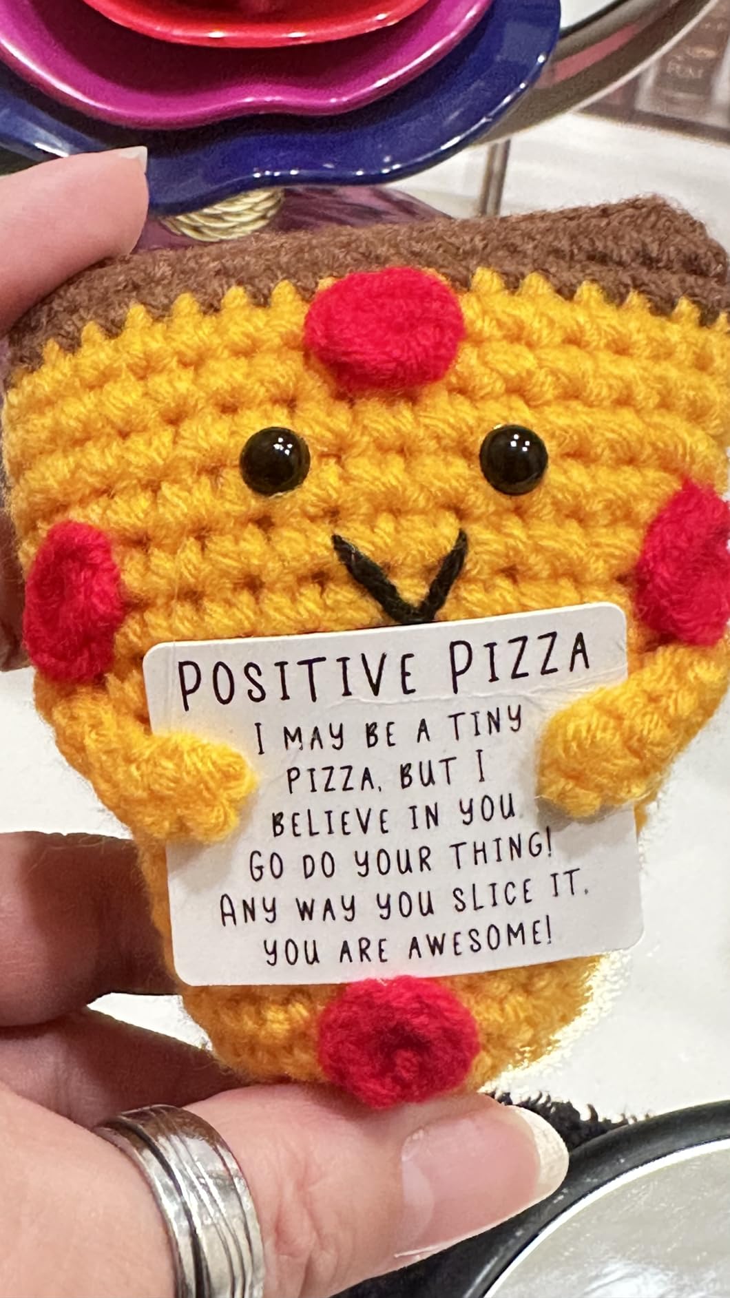 Valentines Day Gifts for Couple Him Her Boyfriend Girlfriend Valentine's Day Handmade Crochet Pizza I Love You Gift Engagement Anniversary Valentine Birthday Gift For Women Men Husband Wife Partner Customer Review Valentines Day Gifts for Couple Him Her Boyfriend Girlfriend Valentine's Day Handmade Crochet Pizza I Love You Gift Engagement Anniversary Valentine Birthday Gift For Women Men Husband Wife Partner - Customer Photo 1