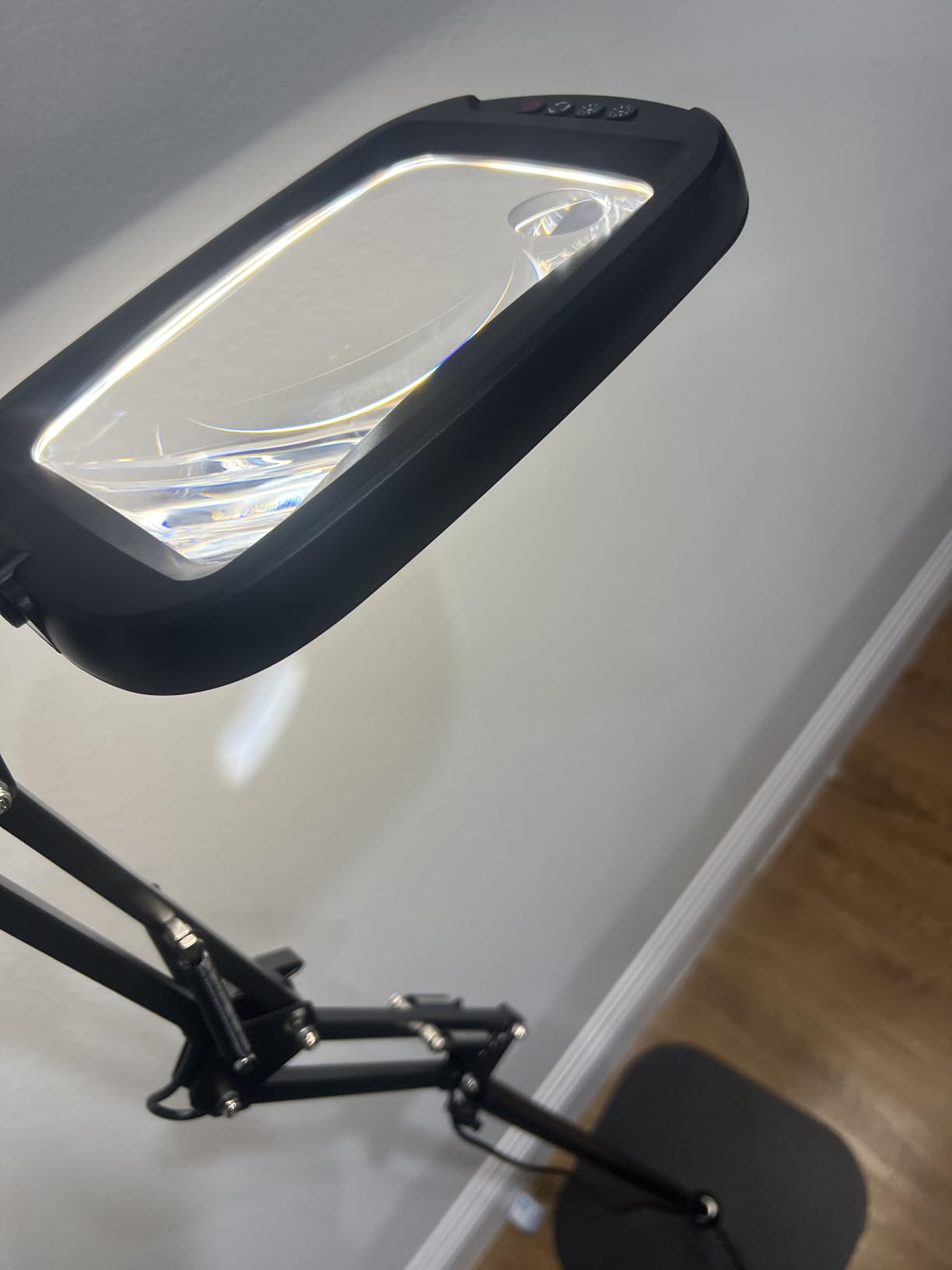 30X 10X Extra Large Floor Magnifying Glass with Light and Stand customer photo 1