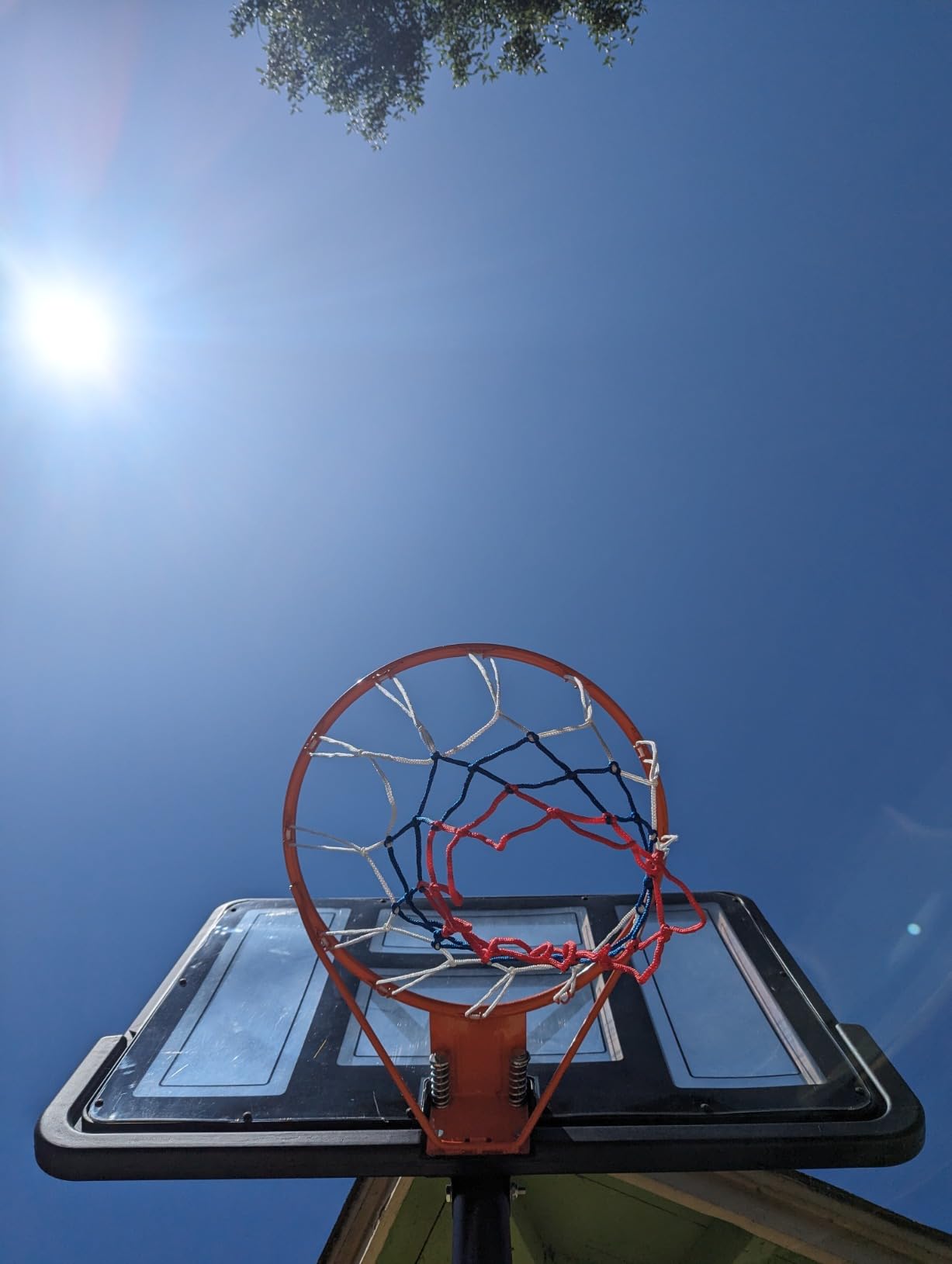 Sweetcrispy Portable Basketball Hoop Outdoor 6.1-10FT Adjustable Height, 44 Inch Shatterproof Backboard/Shock Absorbent Rim, Fillable Base, 2 Wheels for Backyard/Driveway customer photo 2