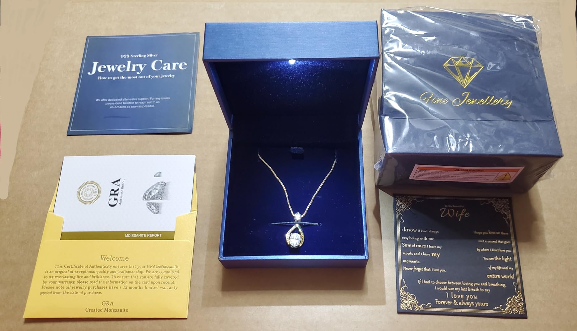 1.5CT Moissanite Infinity Pendant Necklace in Gift Box|Anniversary Wedding Gifts for Women Wife Her|S925 Sterling Silver 18K White Gold/Gold Filled|Jewelry for Birthday Christmas Valentines Day Customer Review 1.5CT Moissanite Infinity Pendant Necklace in Gift Box|Anniversary Wedding Gifts for Women Wife Her|S925 Sterling Silver 18K White Gold/Gold Filled|Jewelry for Birthday Christmas Valentines Day - Customer Photo 1