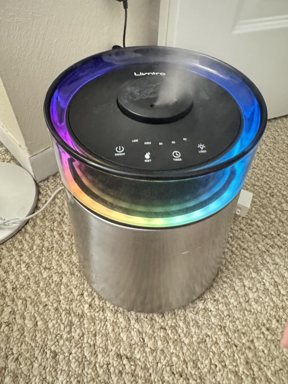 7L Ultrasonic Stainless Steel Cool Mist Humidifier for Bedroom & Large Room, Top Fill, Ultra Quiet 24dB, 3 Mist Levels, Easy Clean Dishwasher Safe Humidifier for Living Room Office customer photo 2