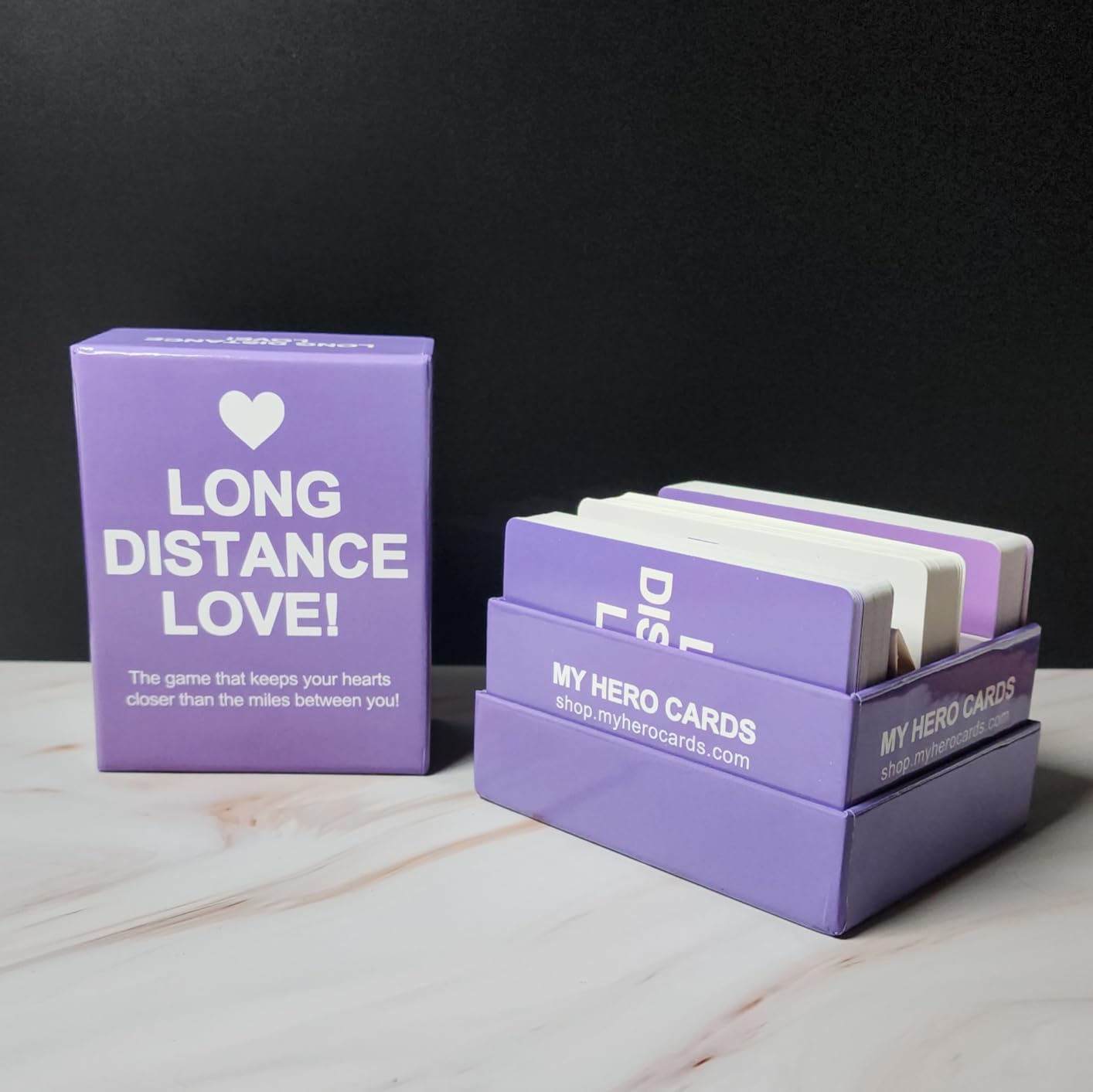 Long Distance Love – Long Distance Relationship Card Game for Couples, 150 Conversation Starter Cards for Video Calls & Virtual Date Night, Gift for Boyfriend or Girlfriend - Customer Photo 1