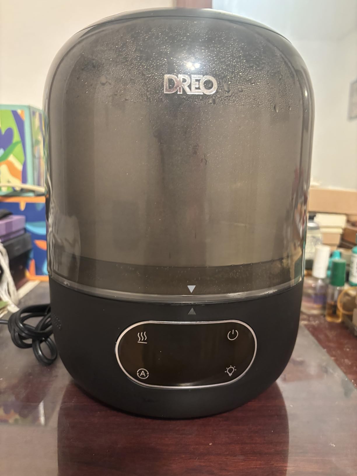 DREO Humidifiers for Bedroom, 3L Top Fill 30H & 26dB Quiet Runtime for Large Room, Cool Mist Ultrasonic Humidifier with Humidity Sensor, Night Light for Home, Baby, Nursery, Plants, New Edition customer photo 1