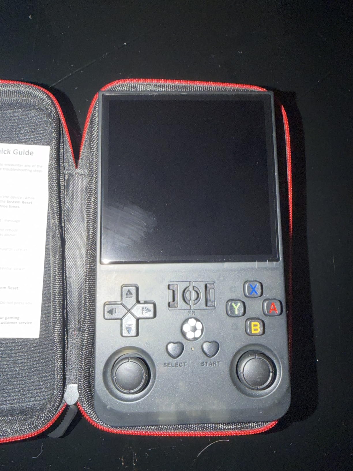 R36MAX Retro Handheld Game Console, 4.0 Inch IPS HD Screen Portable Retro Gaming Console, 1.5GHz CPU Support 30+ Emulator Console Video Game Console, 4000mAh Battery (64GB Black) Customer Review R36MAX Retro Handheld Game Console, 4.0 Inch IPS HD Screen Portable Retro Gaming Console, 1.5GHz CPU Support 30+ Emulator Console Video Game Console, 4000mAh Battery (64GB Black) - Customer Photo 1