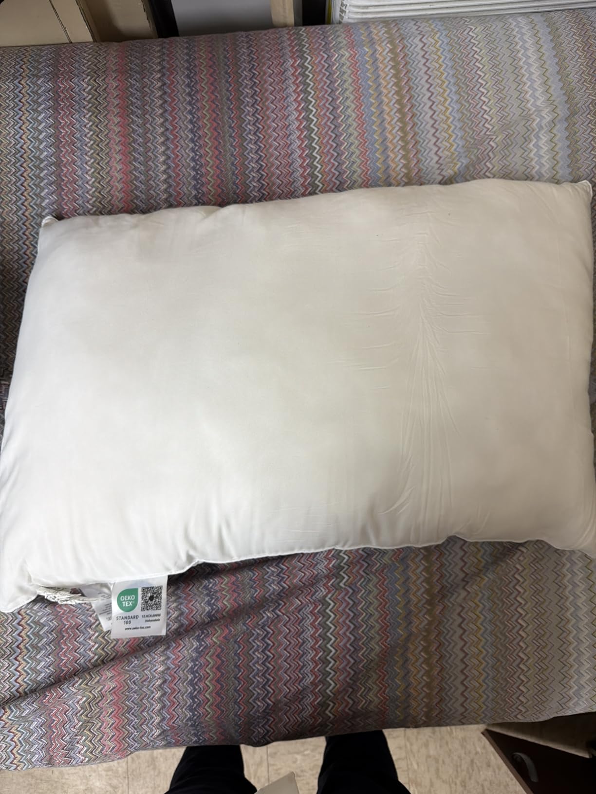 Luxury Canadian White Goose Down Pillows Set of 2, Soft 1500+ Fill Power with 100% Cotton Shell Down Pillow, 40% Goose Down and 60% Goose Feathers for Hotel Bed Pillow, Queen Size(20