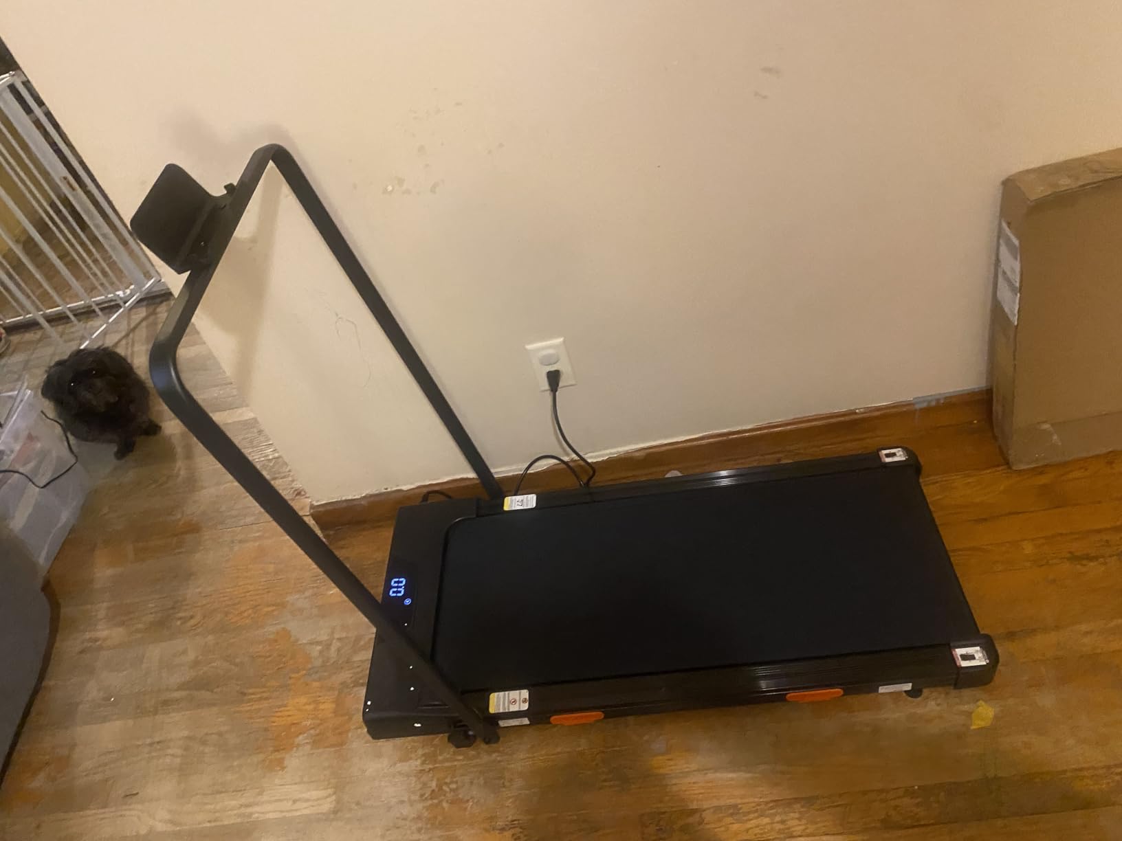 CURSOR FITNESS 3-in-1 Walking Pad Treadmill with 15% Incline 0.6-6.2MPH Foldable Quiet Walking Pad for Home Office 2.5HP Under Desk Compact Treadmill with 300LBS Capacity customer photo 1