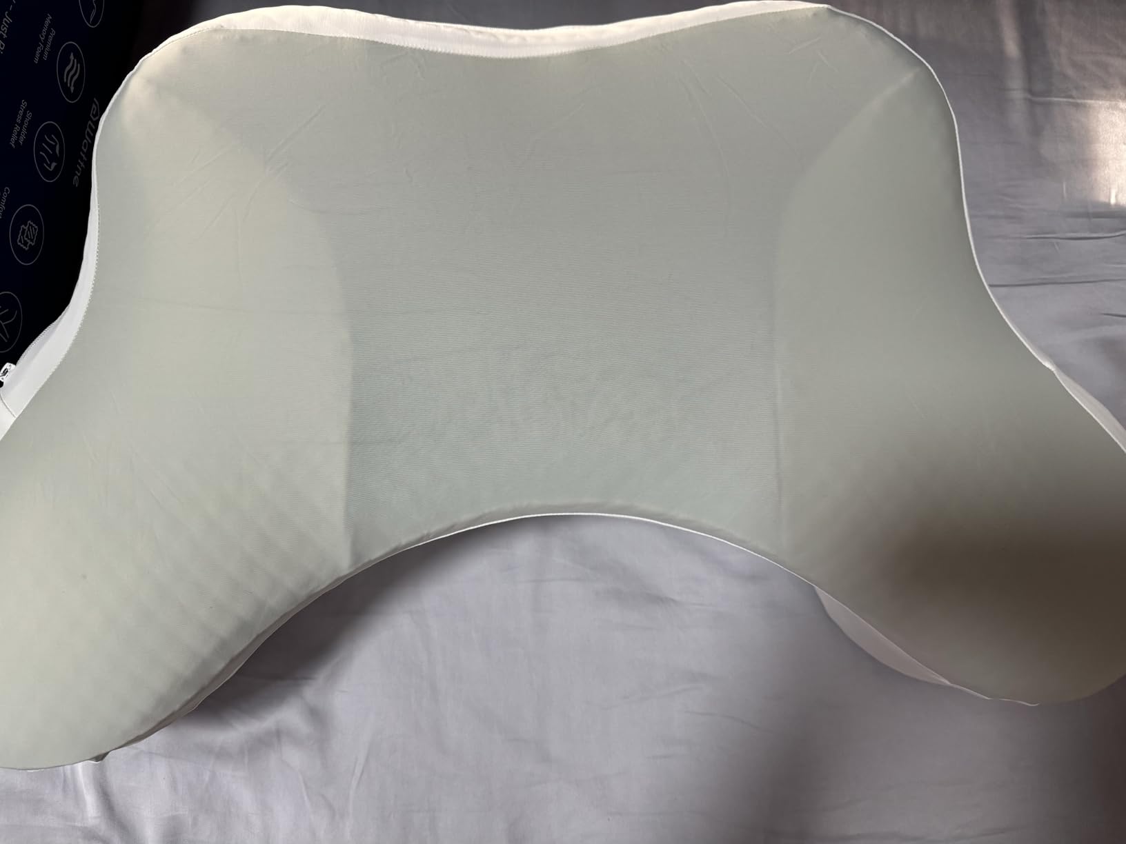 Side Sleeper Pillows with Arm Holes- Memory Foam Shoulder Pillow for Side Sleepers Neck Support & Rotator Cuff Pain Relief, 2PCS Pillowcase, Ergonomic Knee, Leg, Arm Pillow for Adults (Light Grey) customer photo 1