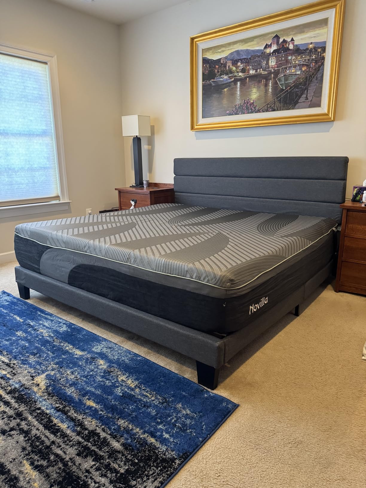Novilla AiryFlow Queen Mattress 14 Inch, Gel Memory Foam Mattress Queen for Cool Night & Spinal Alignment, Pressure Relief & Motion Isolation, Green Tea-Infused, CertiPUR-US Certified, Medium Firm customer photo 1