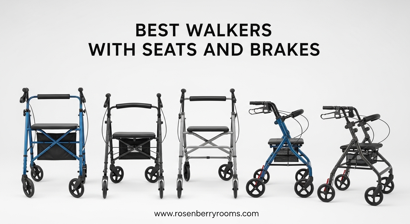 Best Walkers with Seats and Brakes
