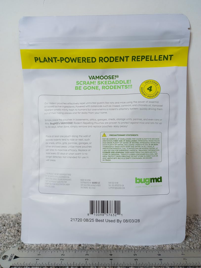 BugMD Vamoose! Plus Peppermint Oil Mouse Repellent Pouches Review 2 BugMD Vamoose! Plus Peppermint Oil Mouse Repellent Pouches Review