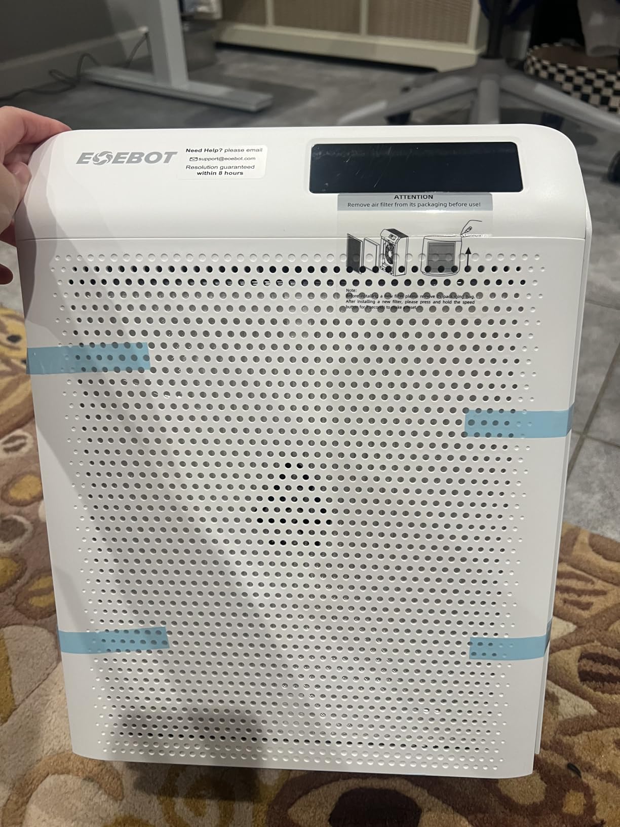 EOEBOT Air Purifier Review: My Honest Take on This Large Room Solution 2 EOEBOT Large Room Air Purifier Model: Ganymede