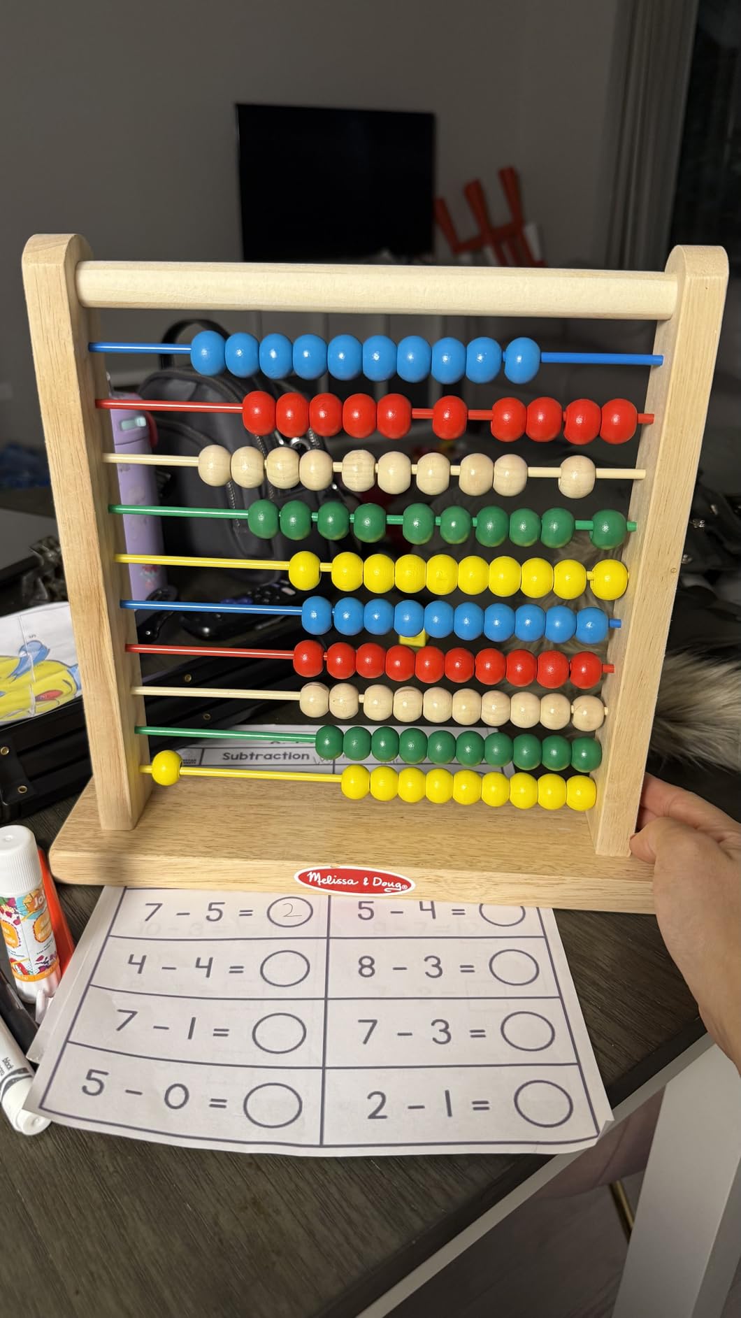 Melissa & Doug Abacus - Classic Wooden Educational Counting Toy With 100 Beads customer photo 1