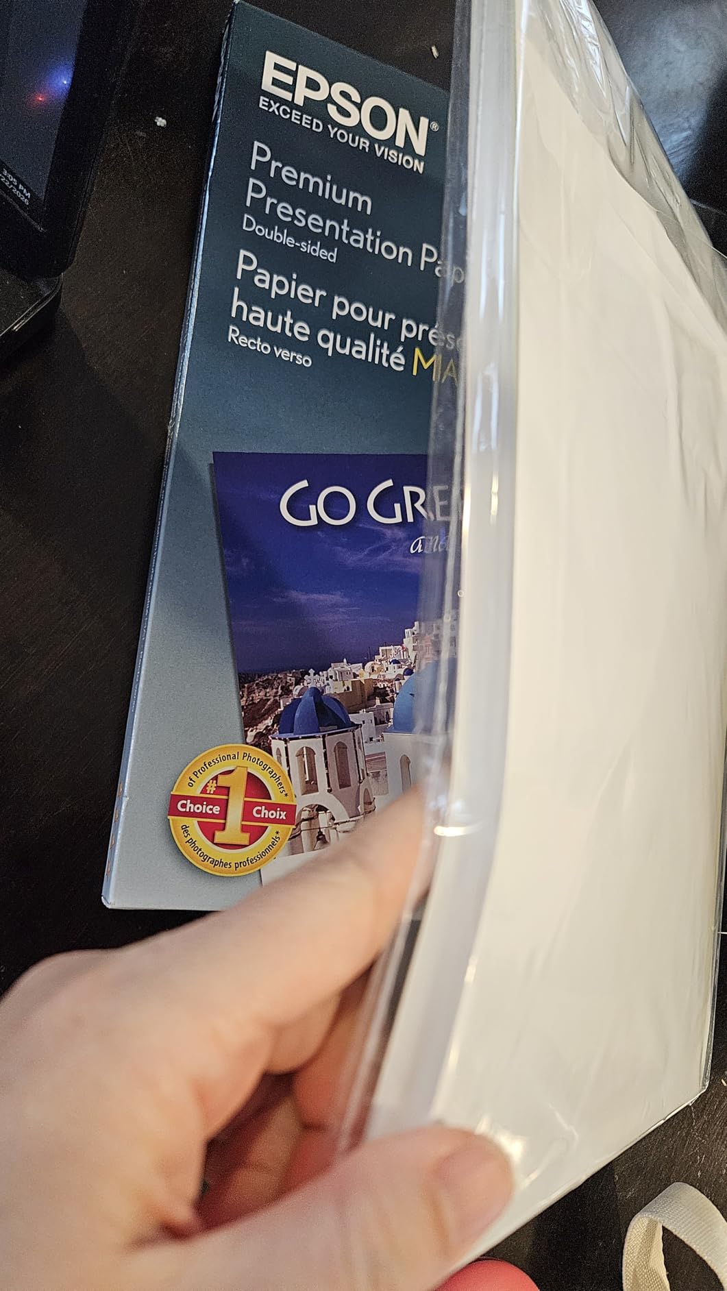 Epson Premium Presentation Paper MATTE (8.5x11 Inches, Double-sided, 50 Sheets) (S041568),Bright White customer photo 2