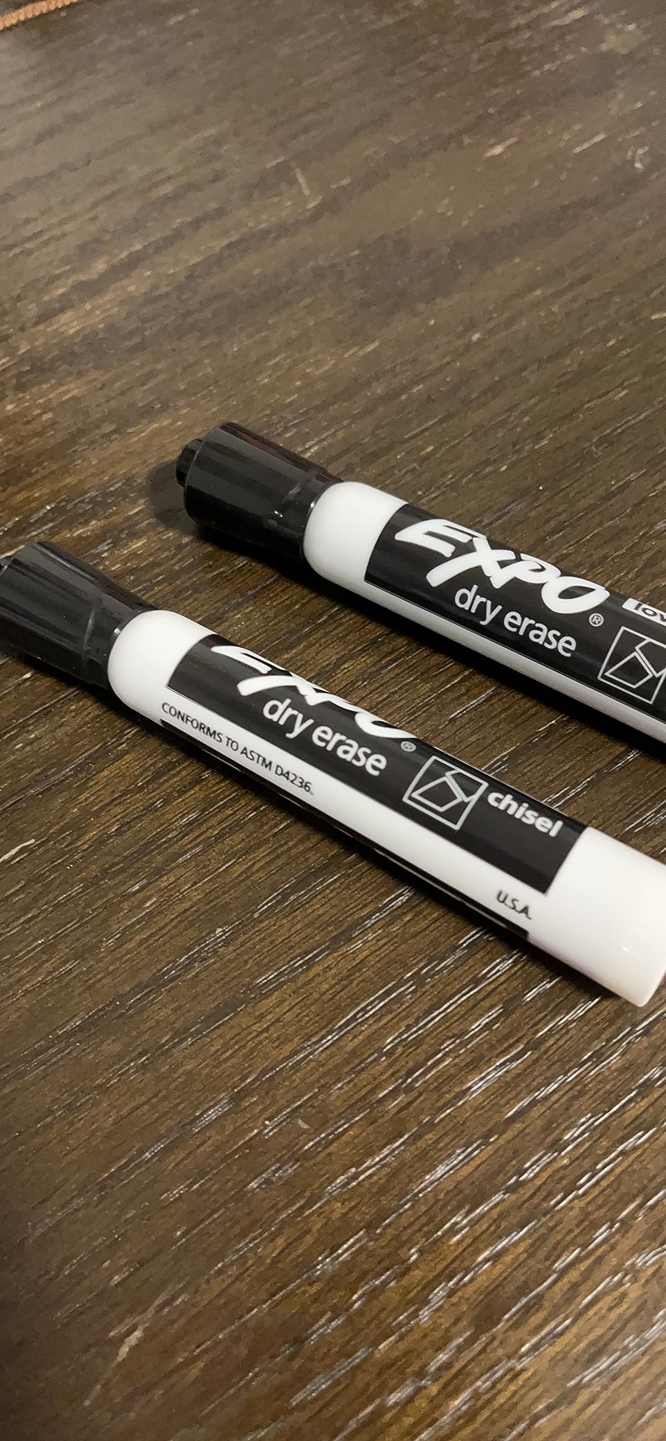 EXPO Dry Erase Markers, Low Odor Ink, Black, Chisel Tip, 12 Count - Whiteboard, Calendar, Organization, Essential Supplies for Office, School, Classroom, Teachers customer photo 1