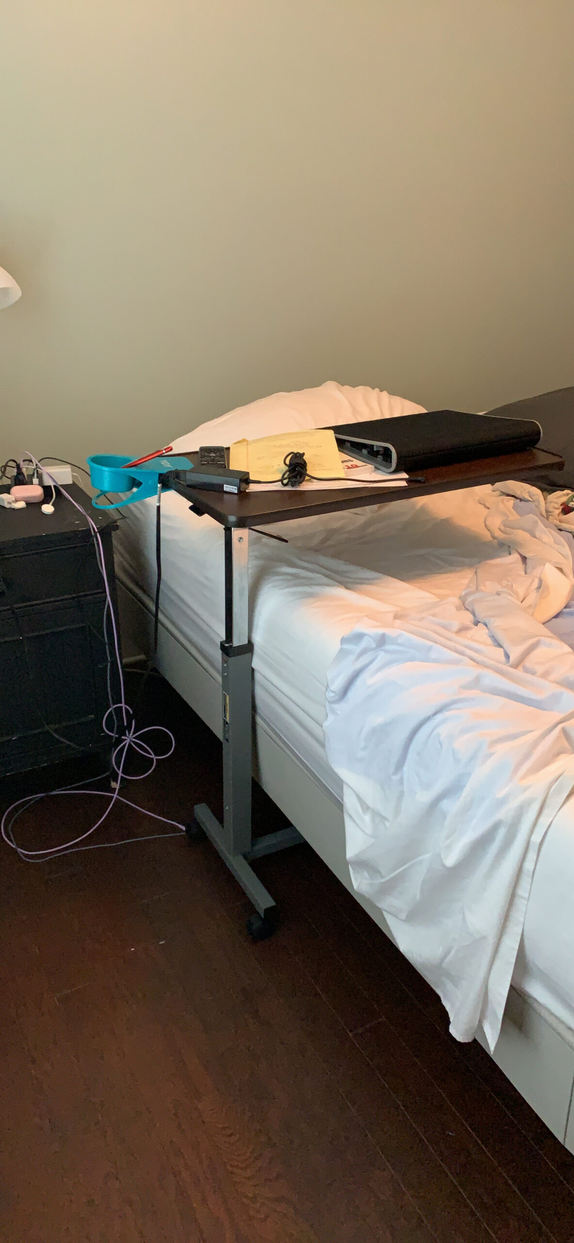 Invacare Bed Table, Height Adjustable & Tilting Overbed Table customer photo 1