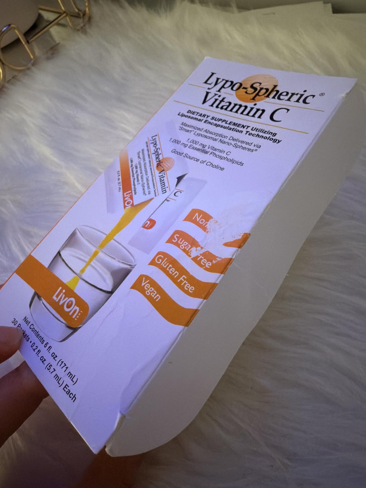 LivOn Laboratories Lypo-Spheric Liposomal Vitamin C 1000mg - No Sugar, Immune Support, Plant Based - Easy to Swallow, Absorbable - Non-GMO, Gluten Free (0.2 fl oz Individual 30 Packets) customer photo 2