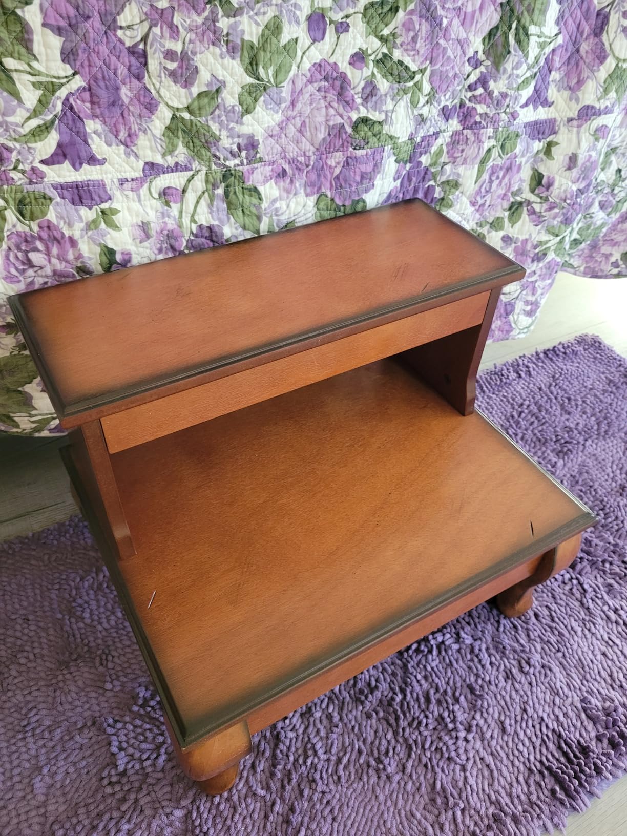 Powell Mimi Attic Cherry Wooden Bed Steps customer photo 2