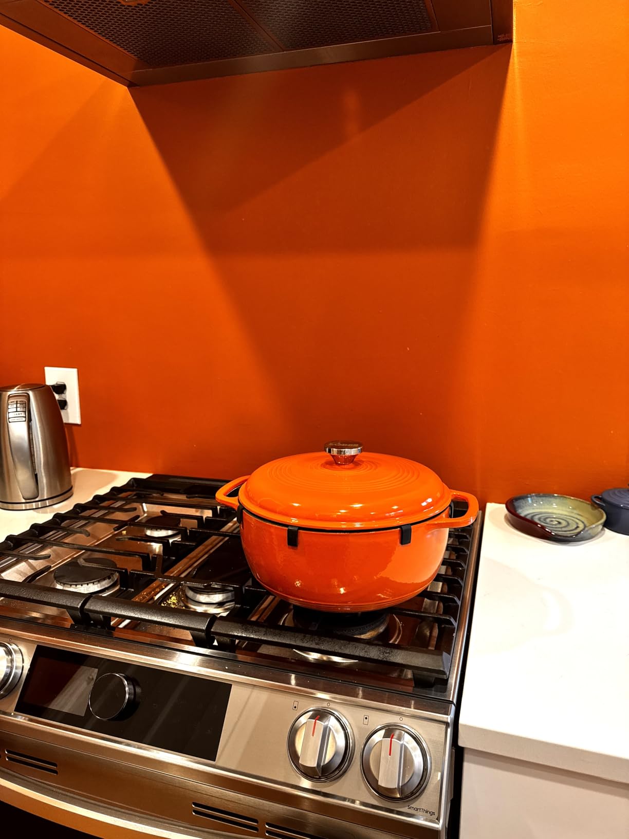 Lodge Essential Enamel Cast Iron Dutch Oven - 6 Quarts - Caribbean Blue customer photo 1