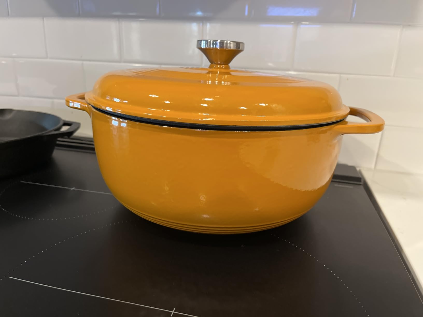 Lodge Essential Enamel Cast Iron Dutch Oven - 6 Quarts - Caribbean Blue customer photo 2