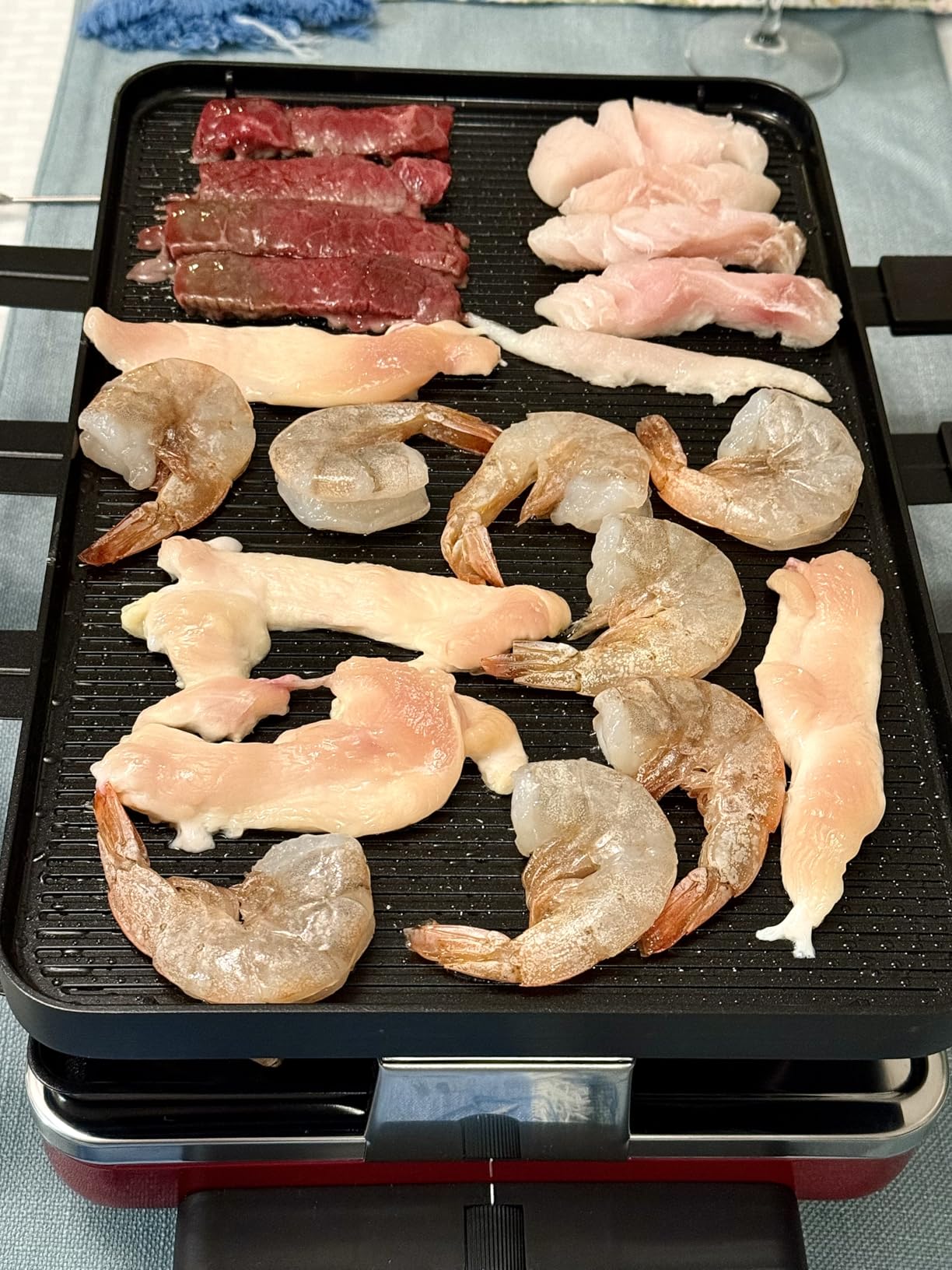 Swissmar Stelvio Raclette Party Grill with Granite Stone Non-Stick Grill Plate/Crepe Top, Outdoor & Indoor Electric BBQ Grill, Samgyupsal Griller - Brushed Stainless Steel - 8-Person customer photo 2
