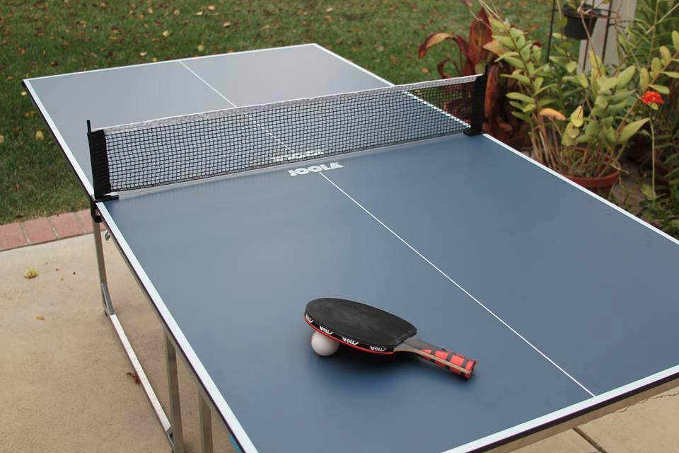 JOOLA Midsize Compact Ping Pong Table Great for Small Spaces and Apartments - Multi-Use Free Standing - Compact Storage Fits in Most Closets - Table Tennis Net Set Included - No Assembly Required customer photo 2