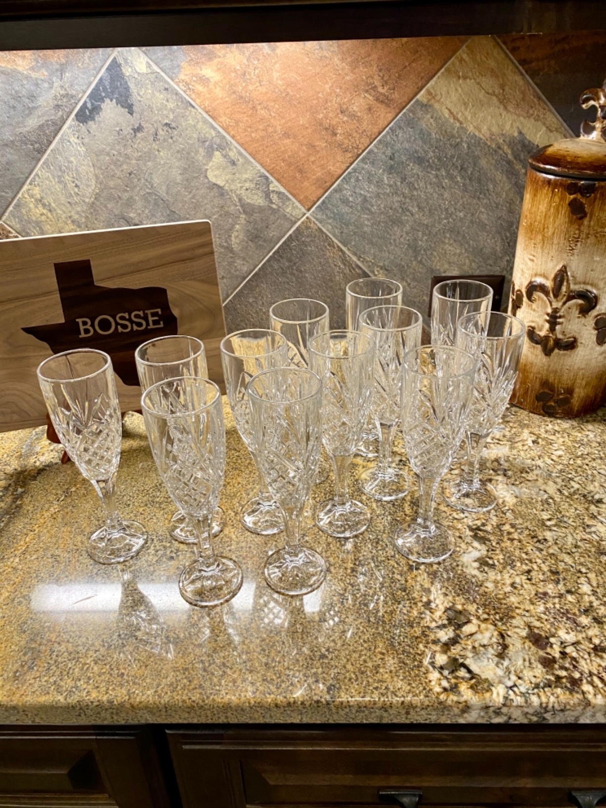 Godinger Dublin Crystal Champagne Flutes - Set of 4, 6 ounce customer photo 2