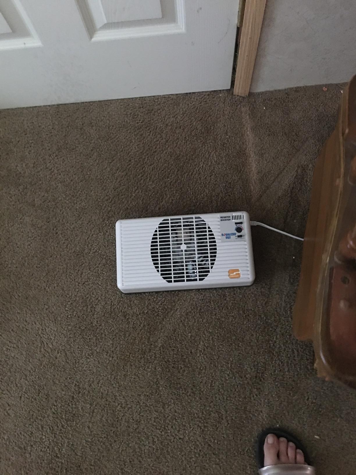 Suncourt Flush Fit Floor/Wall Register Booster Fan - Ultra-Quiet, 5-Speed Vent Fan with Smart Technology and 6-Foot Power Cord, HC500-W (White) customer photo 2