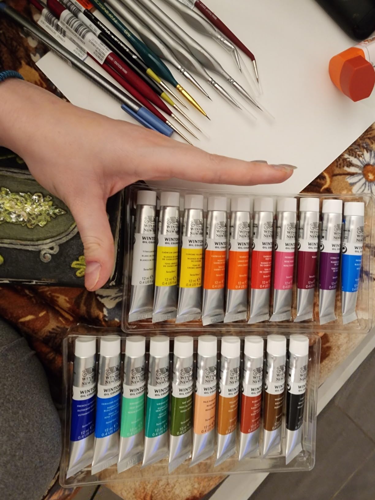 Winsor & Newton Winton Oil Color Paint, Starter Set, 10 x 37ml Tubes, 1.25 Fl Oz (Pack of 10) customer photo 2