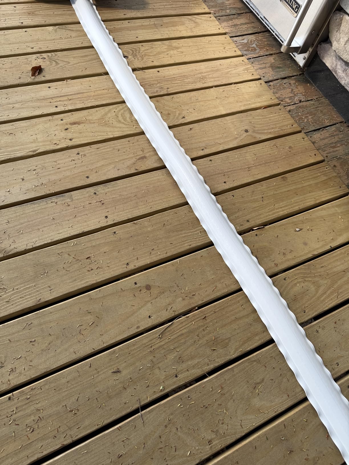 Taylor Made Commercial Grade Double Molded Dock Edging White Side Gard, 10' Coil - Dock guard with heavy wall sections for greater protection - Commercial grade double molded material - 2020108540 customer photo 1