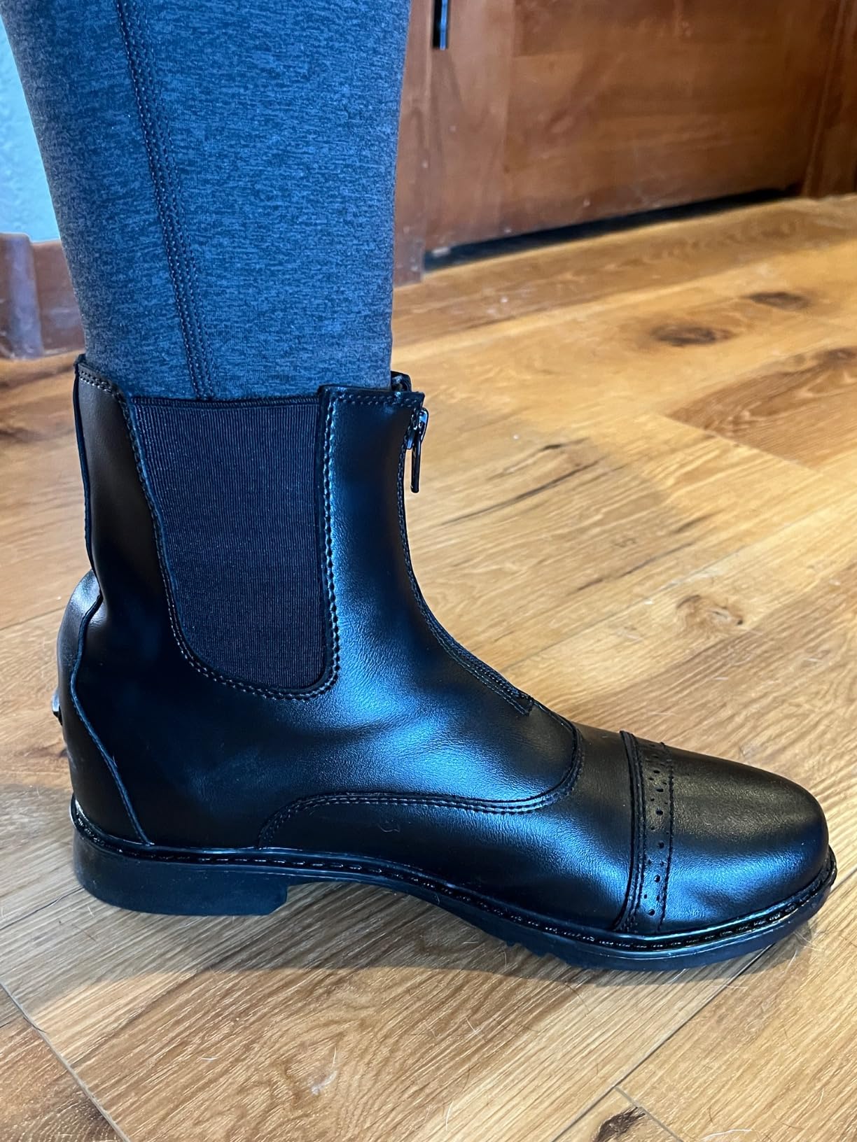 TuffRider Ladies Starter Front Zip Paddock Boots | Durable, Easy to Clean Water-Resistant Horse Riding Boots for Women customer photo 2