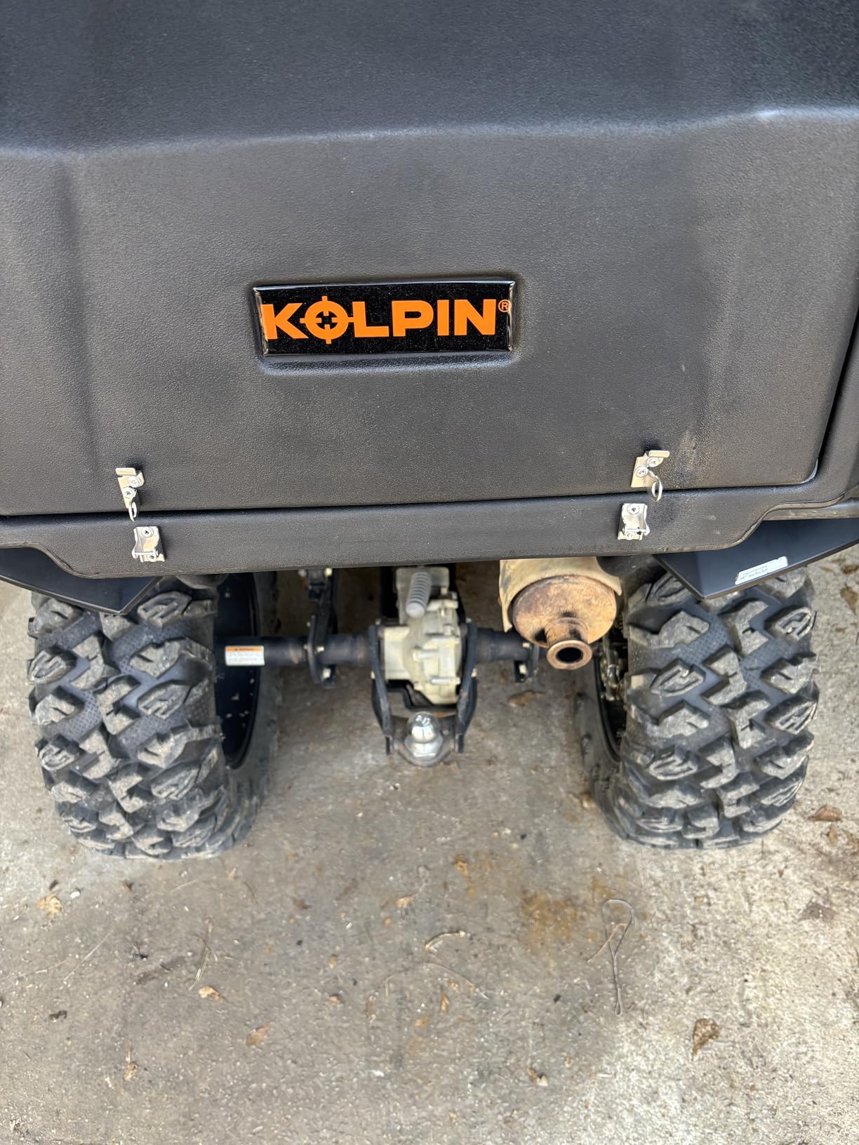 Kolpin ATV Rear Helmet Box - 4438 Black Small customer photo 2