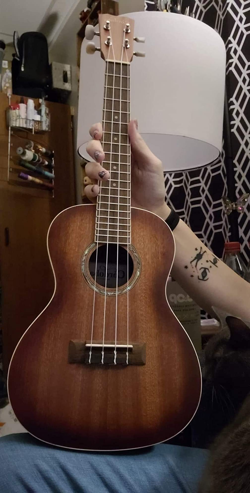 Cordoba 15CM Concert Ukulele - Hand Crafted With Mahogany Top, Back & Sides, Authentic Abalone Rosette & Satin Finish & Premium Italian Aquila Strings - For Beginners & Professionals customer photo 2