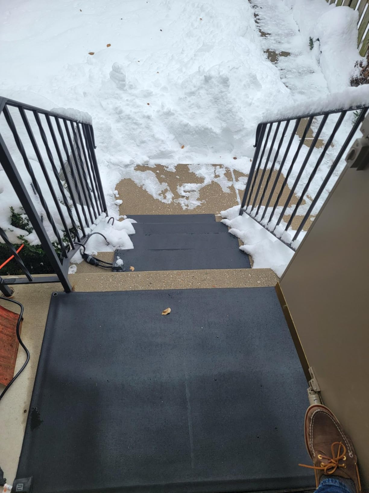 HeatTrak Heated Snow Melting Mats for Stairs - Heated Outdoor Mats - Electric Snow Melting Mats for Winter Snow Removal - Trusted Snow and Ice Melting Mats and No-Slip Stair Heating Mats (10