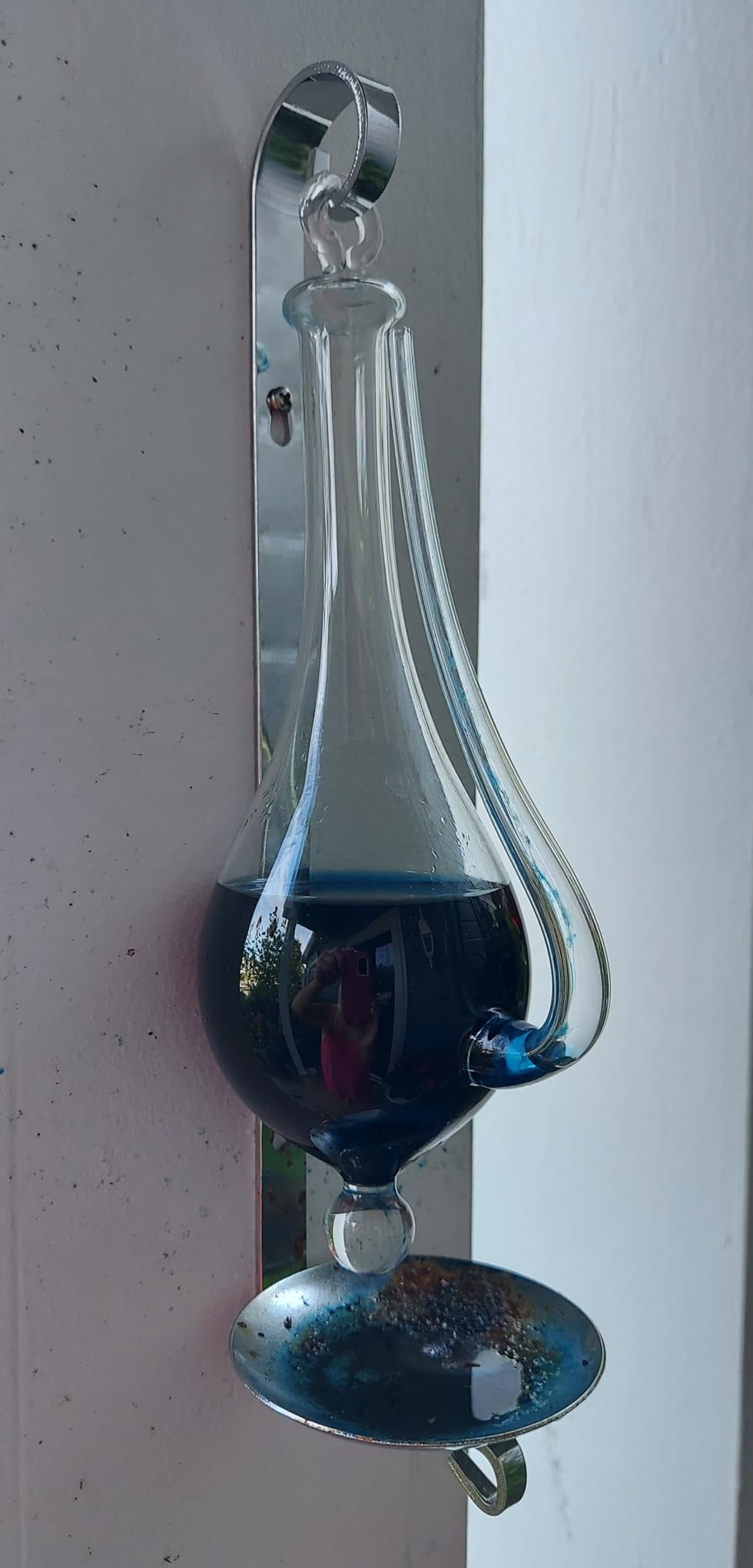 Ambient Weather B1025C Antique Storm Glass Wall Mount Liquid Barometer with Drip Cup customer photo 1