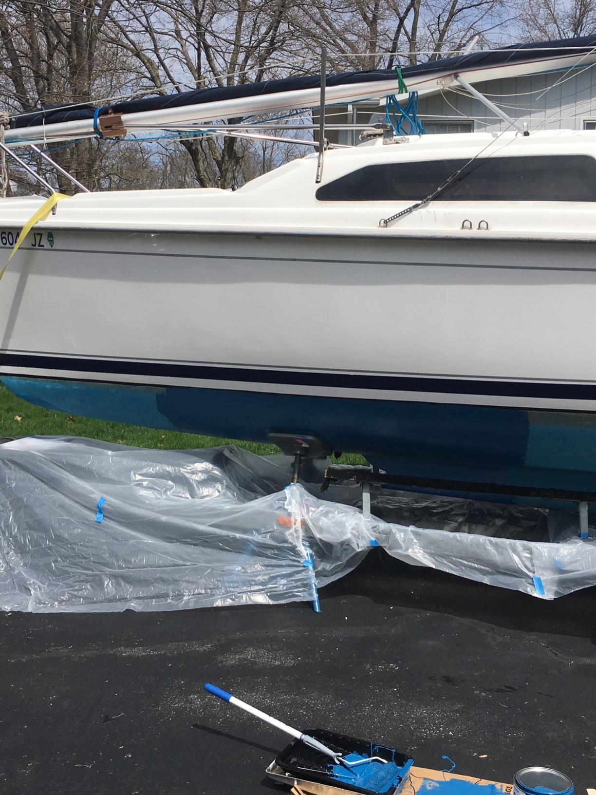 Interlux Fiberglass Bottomkote NT, 1 Gallon, Blue, Antifouling Marine Paint for Boats customer photo 1