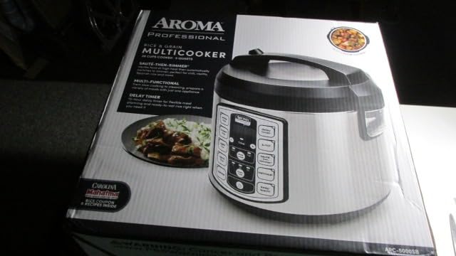 Aroma Housewares 20 Cup Cooked (10 cup uncooked) Digital Rice Cooker, Slow Cooker, Food Steamer, SS Exterior (ARC-150SB), Black customer photo 2