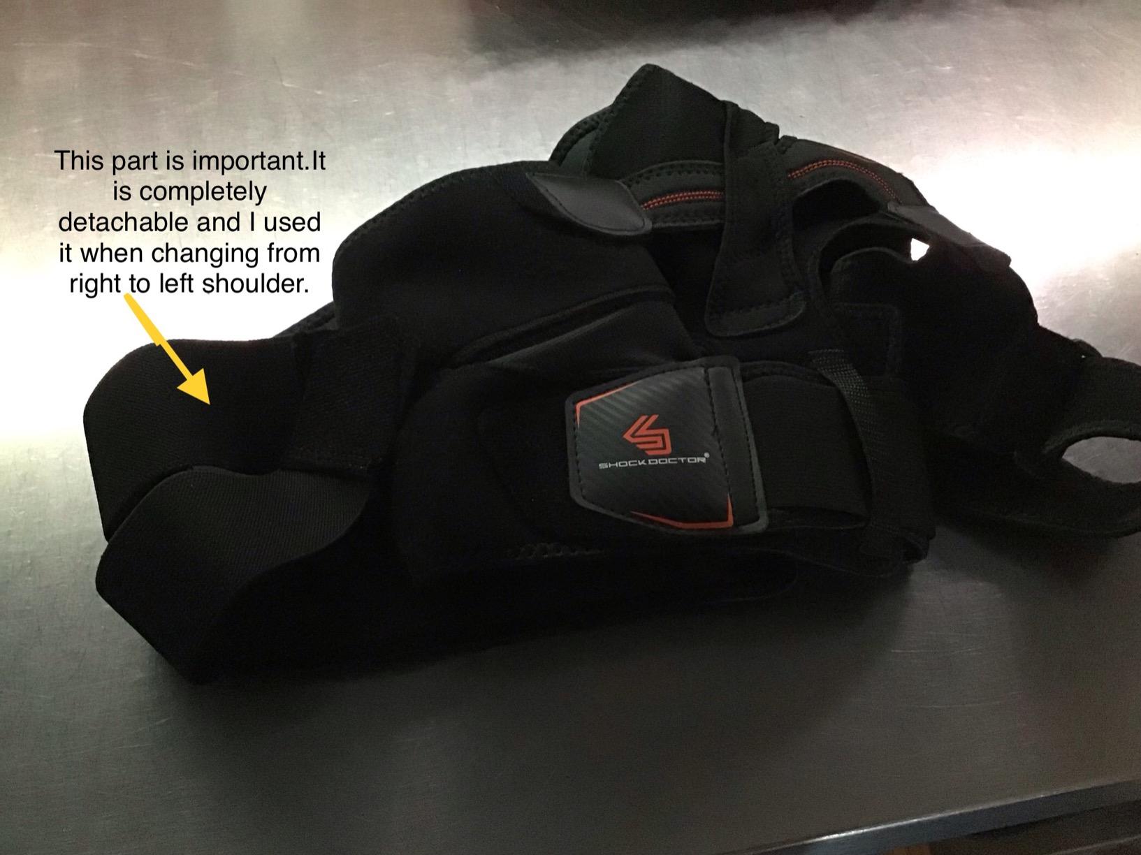Shock Doctor Shoulder Brace for Men, Shoulder Support Brace, Prevents and Promotes Healing from AC Sprains, Rotator Cuff Shoulder Brace and Moderate Separations, Rotator Cuff Support Brace customer photo 2