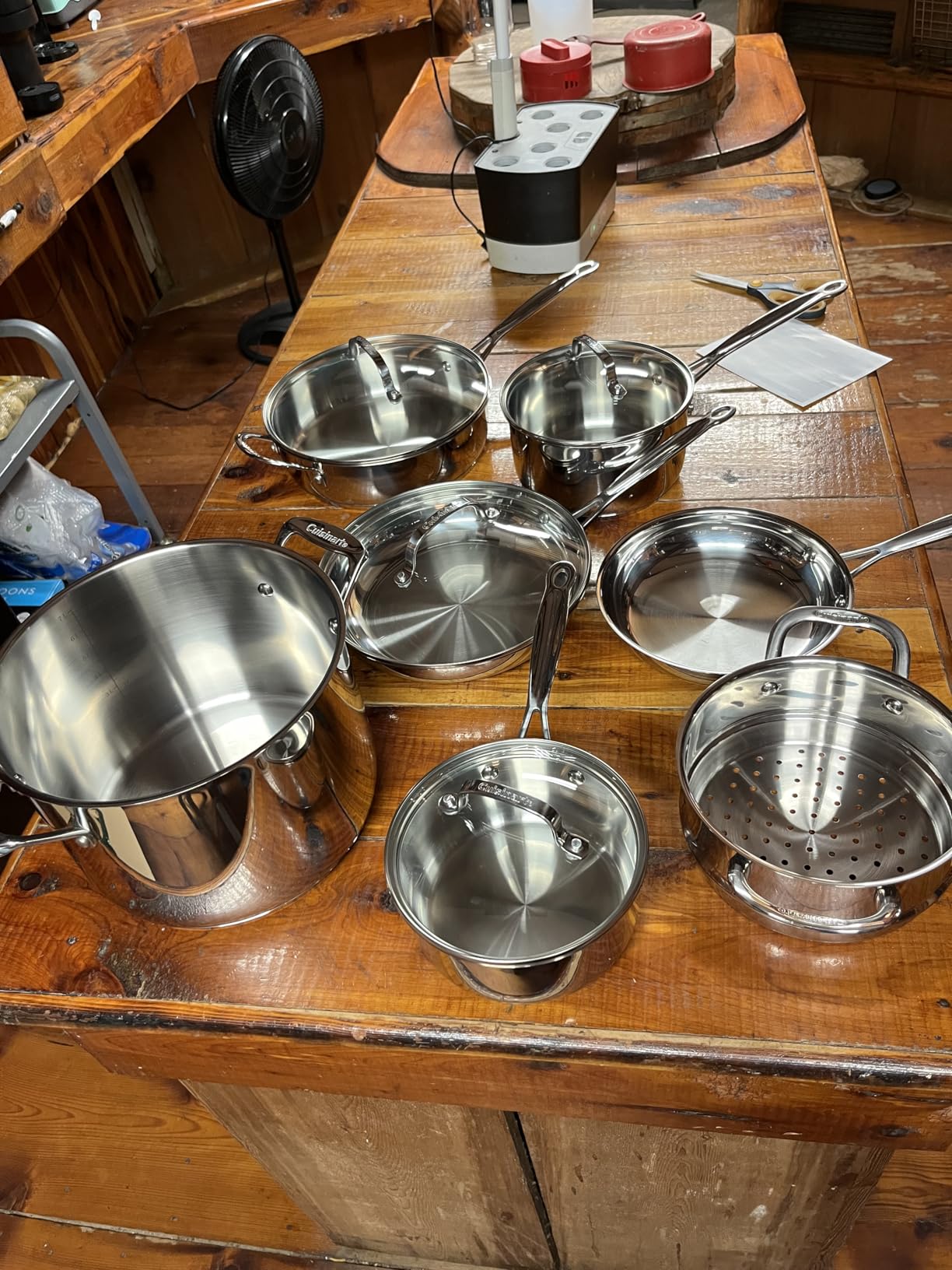 Cuisinart Chef's Classic 11-Piece Stainless Steel Pots and Pans Set, Cookware Set Compatible with Induction, Electric, Gas Cooktops, Aluminum Core for Even Heat, Cool Grip Handles, Dishwasher Safe customer photo 1